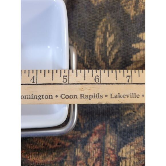 Pampered Chef Small Caddy with Two Simple Addition White Bowls - Picture 7 of 9